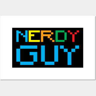 Nerdy Guy Posters and Art